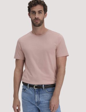 hessnatur Herren T-Shirt Regular aus Regenerative Organic Cotton (ROC) - rosa