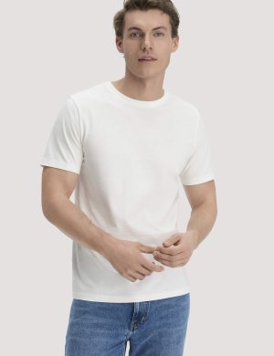 hessnatur Herren T-Shirt Regular aus Regenerative Organic Cotton (ROC) - weiß