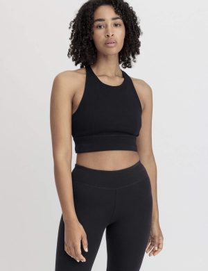 hessnatur Loungewear Bustier Highneck ACTIVE LIGHT aus Bio-Baumwolle