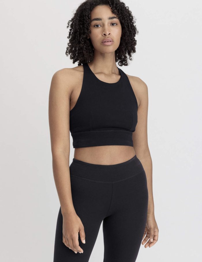 hessnatur Loungewear Bustier Highneck ACTIVE LIGHT aus Bio-Baumwolle