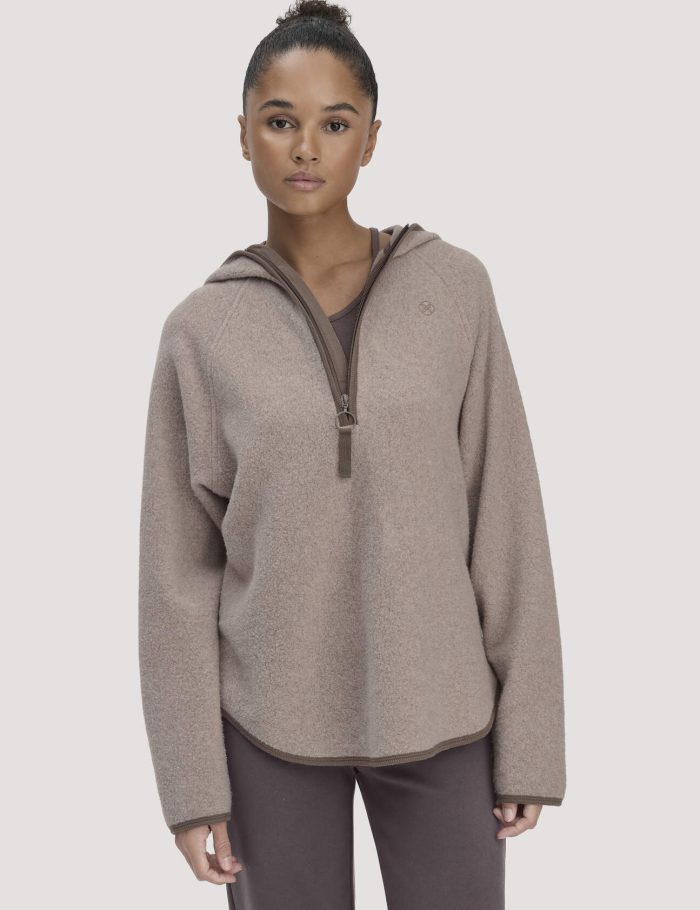 hessnatur Loungewear Fleece Hoodie Relaxed ACTIVE LIGHT aus Bio-Baumwolle - beige hessnatur Loungewear Fleece Hoodie Relaxed ACTIVE LIGHT aus Bio-Baumwolle - beige