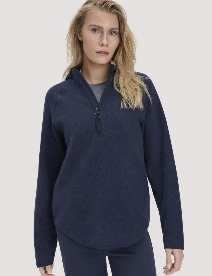 hessnatur Loungewear Fleece Hoodie Relaxed ACTIVE LIGHT aus Bio-Baumwolle - blau hessnatur Loungewear Fleece Hoodie Relaxed ACTIVE LIGHT aus Bio-Baumwolle - blau
