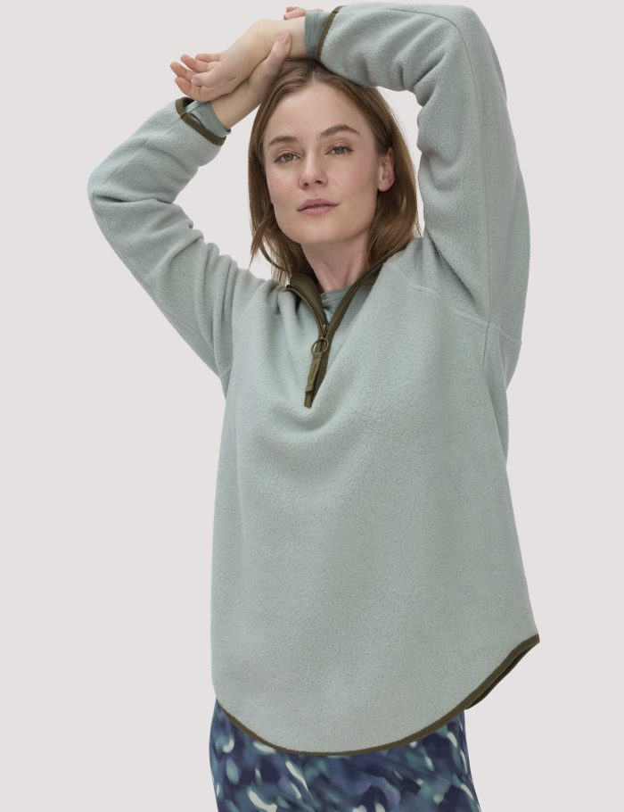 hessnatur Loungewear Fleece Hoodie Relaxed ACTIVE LIGHT aus Bio-Baumwolle - grün hessnatur Loungewear Fleece Hoodie Relaxed ACTIVE LIGHT aus Bio-Baumwolle - grün