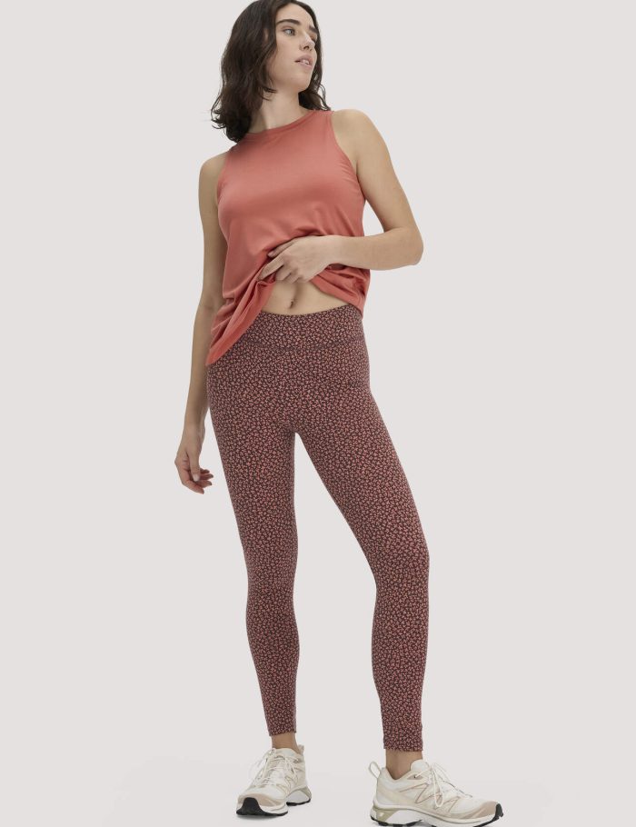 hessnatur Loungewear Leggings Medium Cut ACTIVE LIGHT aus Bio-Baumwolle - braun