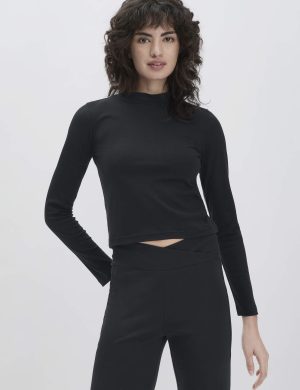 hessnatur Loungewear Longsleeve Fitted ACTIVE LIGHT aus Bio-Baumwolle