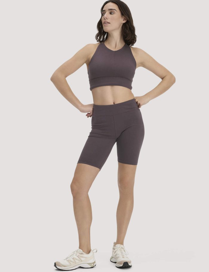 hessnatur Loungewear Shorts Fitted ACTIVE LIGHT aus Bio-Baumwolle - braun