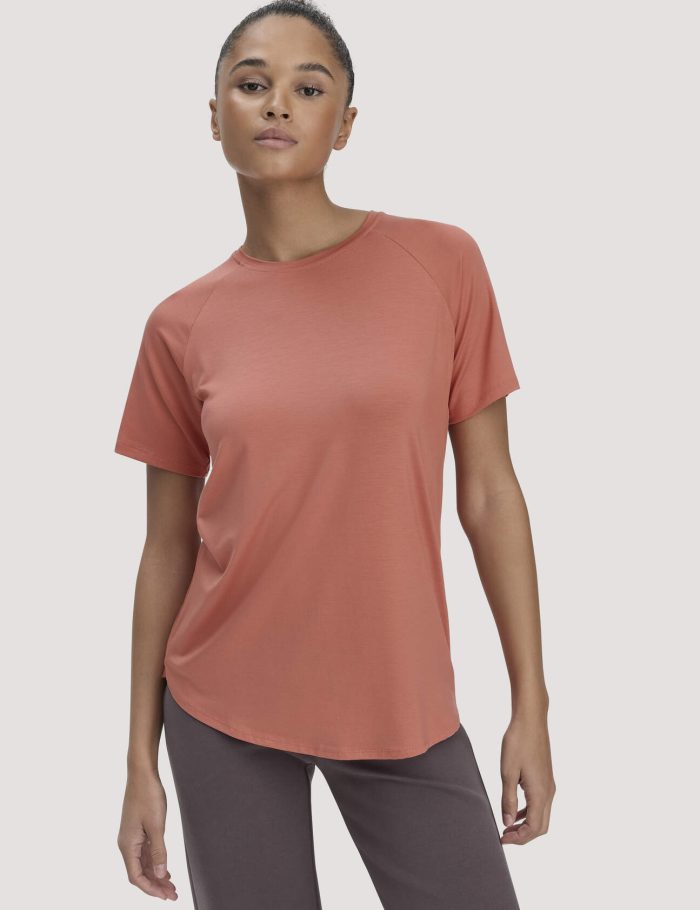 hessnatur Loungewear T-Shirt Regular ACTIVE COMFORT aus TENCEL™ Lyocell - orange hessnatur Loungewear T-Shirt Regular ACTIVE COMFORT aus TENCEL™ Lyocell - orange