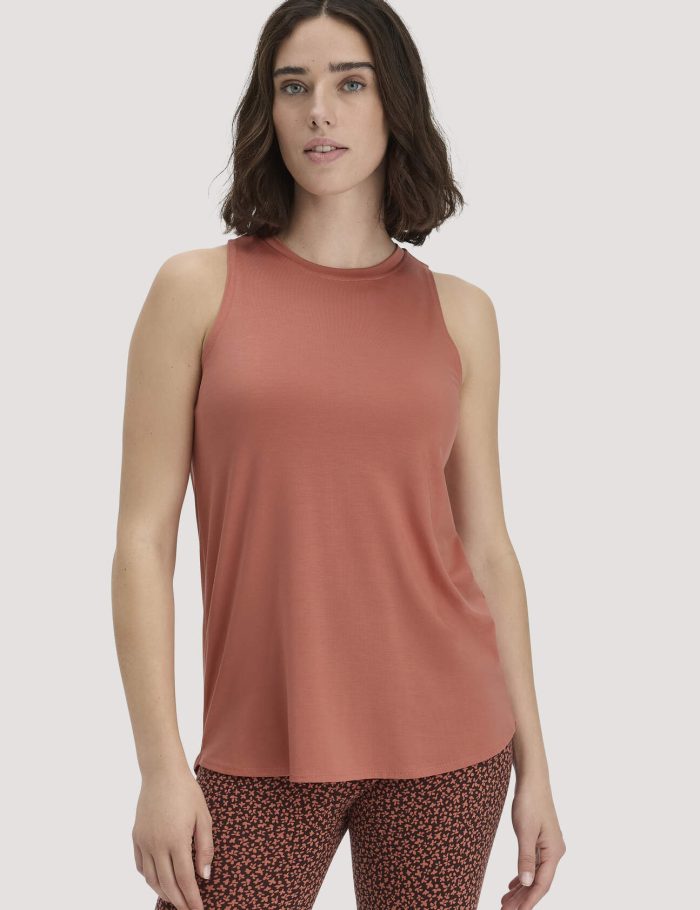 hessnatur Loungewear Top Regular ACTIVE COMFORT aus TENCEL™ Lyocell - orange