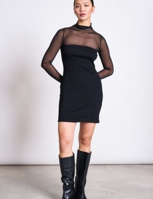 Kleid Mesh Huari Schwarz