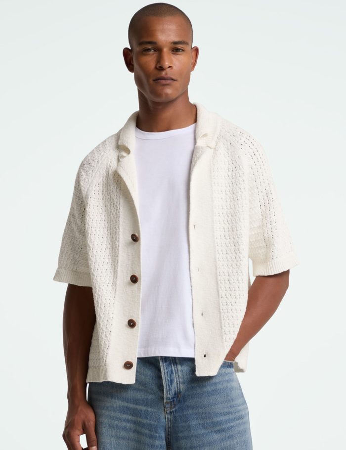 Hemd Kurz Egino Off White