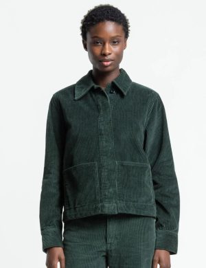 Jacke Ota Cord Gr&uuml;n