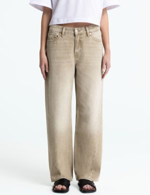 Jeans Joan Twist Retro Beige Worn