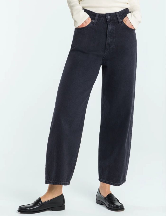 Jeans Leila Cropped Holo Black Used Jeans Leila Cropped Holo Black Used