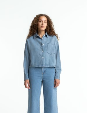 Jeanshemd Quinn Blau