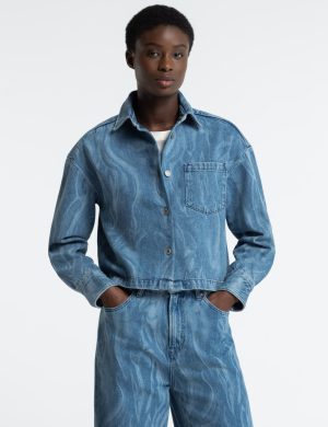 Overshirt Quinn Laser Blau