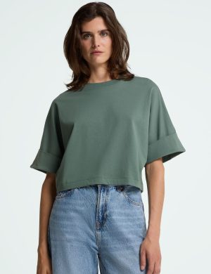 T-Shirt Cropped Castile