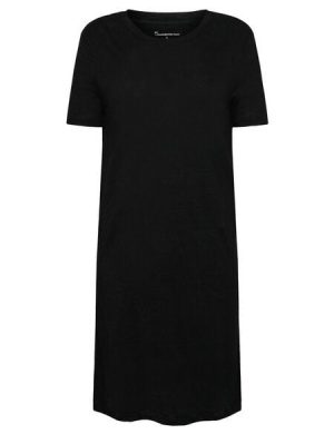 KnowledgeCotton Apparel Bio-Leinen T-Shirt Kleid GOTS/Vegan