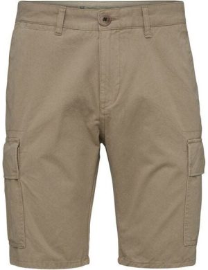 KnowledgeCotton Apparel Cargo Shorts - Light Feather Gray