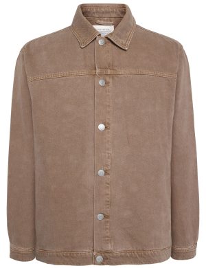 Jacke Raw Twill Workwear Braun
