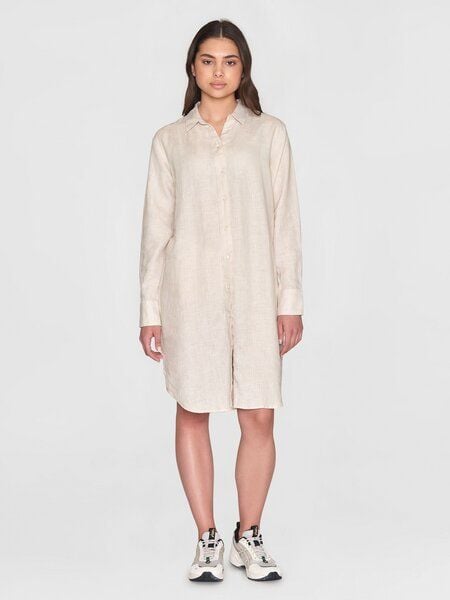 KnowledgeCotton Apparel Leinen- Hemdkleid - Classic linen dress - GOTS/Vegan KnowledgeCotton Apparel Leinen- Hemdkleid - Classic linen dress - GOTS/Vegan