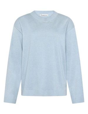 KnowledgeCotton Apparel Lockerer Pullover aus leichtem Bio-Baumwollmix