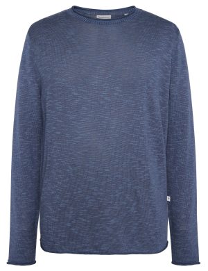 Longsleeve Crew Neck Knit Blau