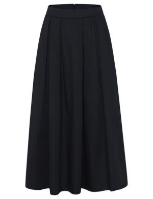 KnowledgeCotton Apparel Midi-Rock Pleated
