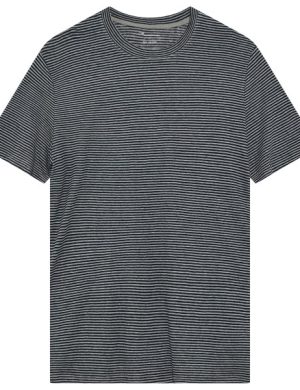 KnowledgeCotton Apparel - Organic Linen Striped T-Shirt - T-Shirt