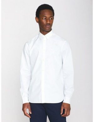 KnowledgeCotton Apparel Regular Hemd ALF Crispy aus Bio-Baumwolle - ROC/GOTS/Vegan