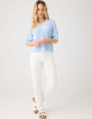 KnowledgeCotton Apparel Twill Hose STELLA aus Bio-Baumwolle ROC/GOTS/Vegan