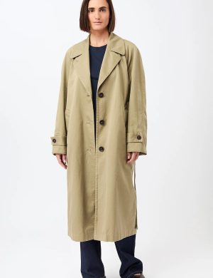 Trenchcoat Brayden Cotton Beige