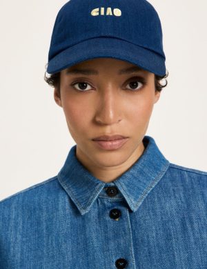 Cap Denim Blau