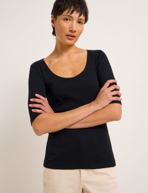 Halbarmshirt Rundhals