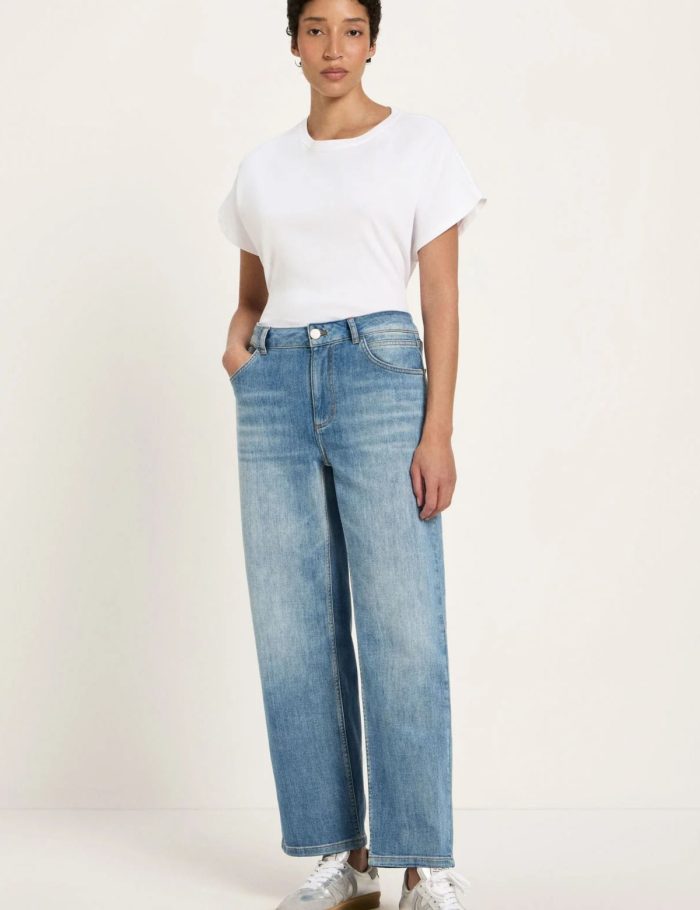 Jeans Relaxed Stonewash Blue Denim Jeans Relaxed Stonewash Blue Denim