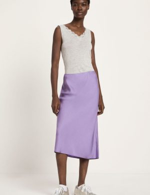 Rock Midi Tencel Lila
