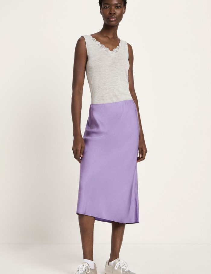 Rock Midi Tencel Lila