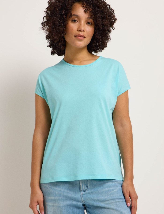 T-Shirt mit &uuml;berschnittener Schulter