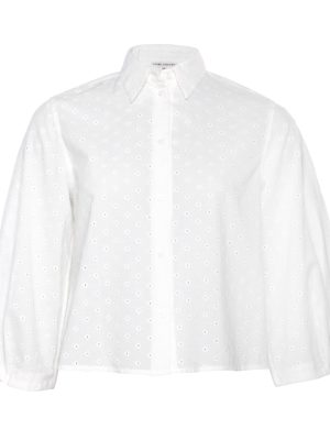 LIVING CRAFTS - Damen Bluse - Weiß