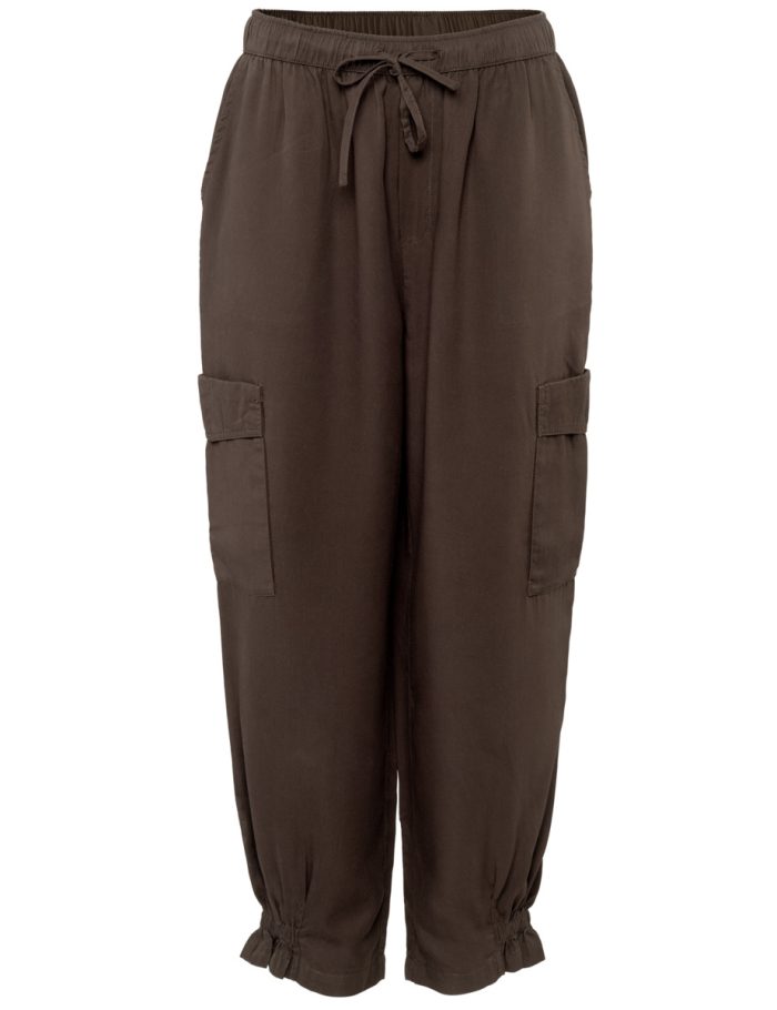 LIVING CRAFTS - Damen Hose - Braun (100% Lyocell (Tencel™ by Lenzing)), Nachhaltige Mode, Bio Bekleidung