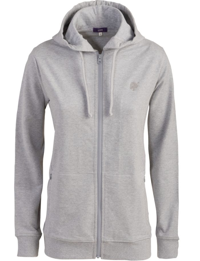 LIVING CRAFTS - Damen Kapuzenjacke - Grau