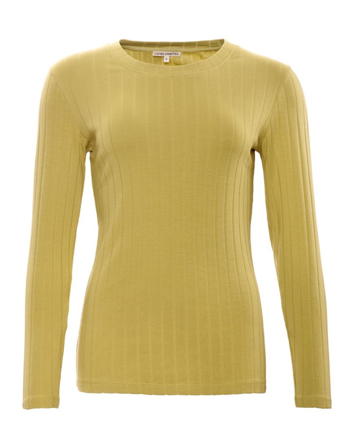 LIVING CRAFTS - Damen Langarm-Shirt - Gelb