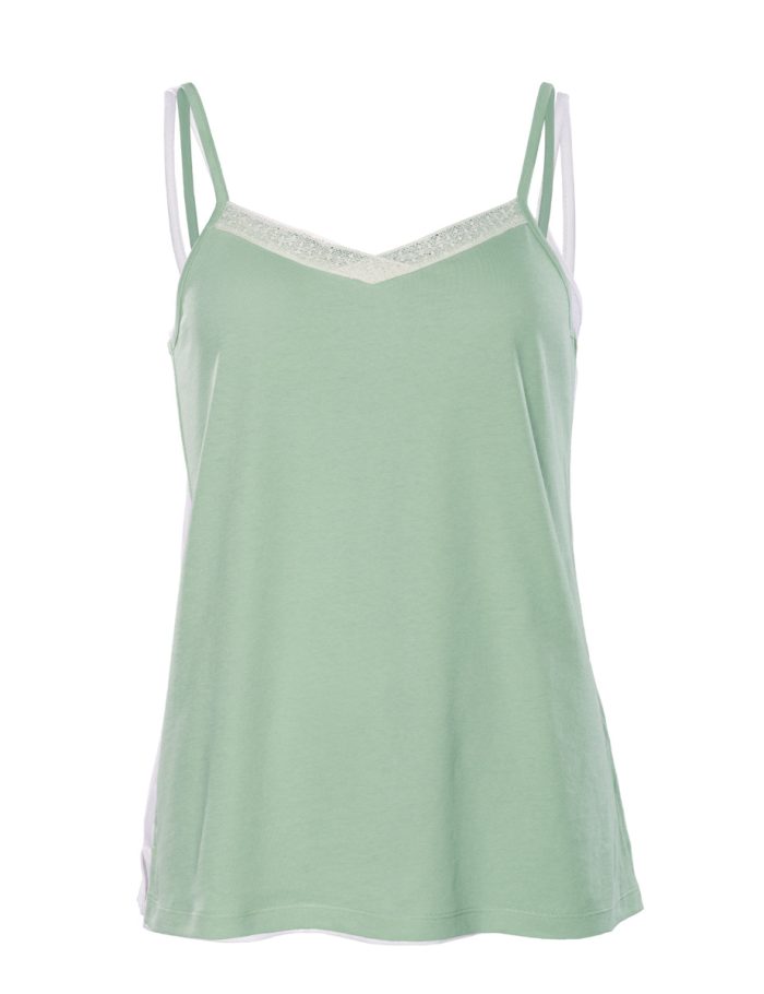 LIVING CRAFTS - Damen Night Top - Grün