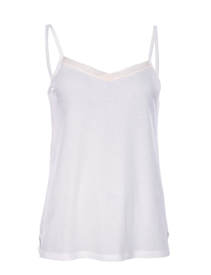 LIVING CRAFTS - Damen Night Top - Weiß