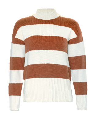 LIVING CRAFTS - Damen Pullover - Gestreift