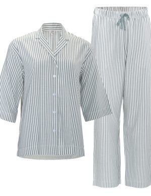 LIVING CRAFTS - Damen Pyjama - Gestreift