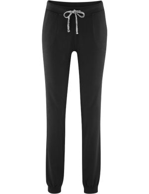 LIVING CRAFTS - Damen Relax-Hose - Schwarz