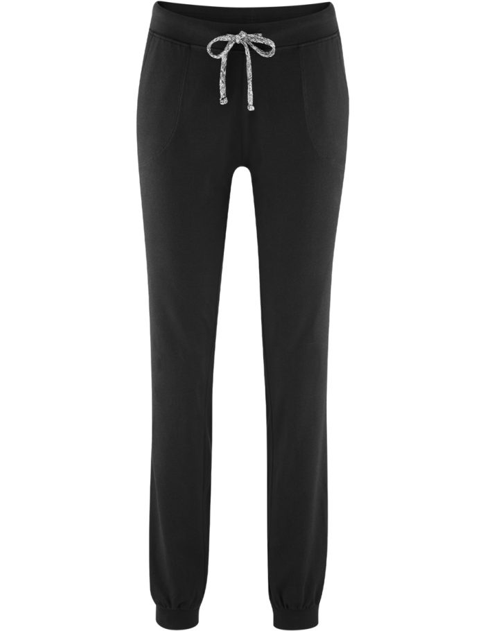LIVING CRAFTS - Damen Relax-Hose - Schwarz