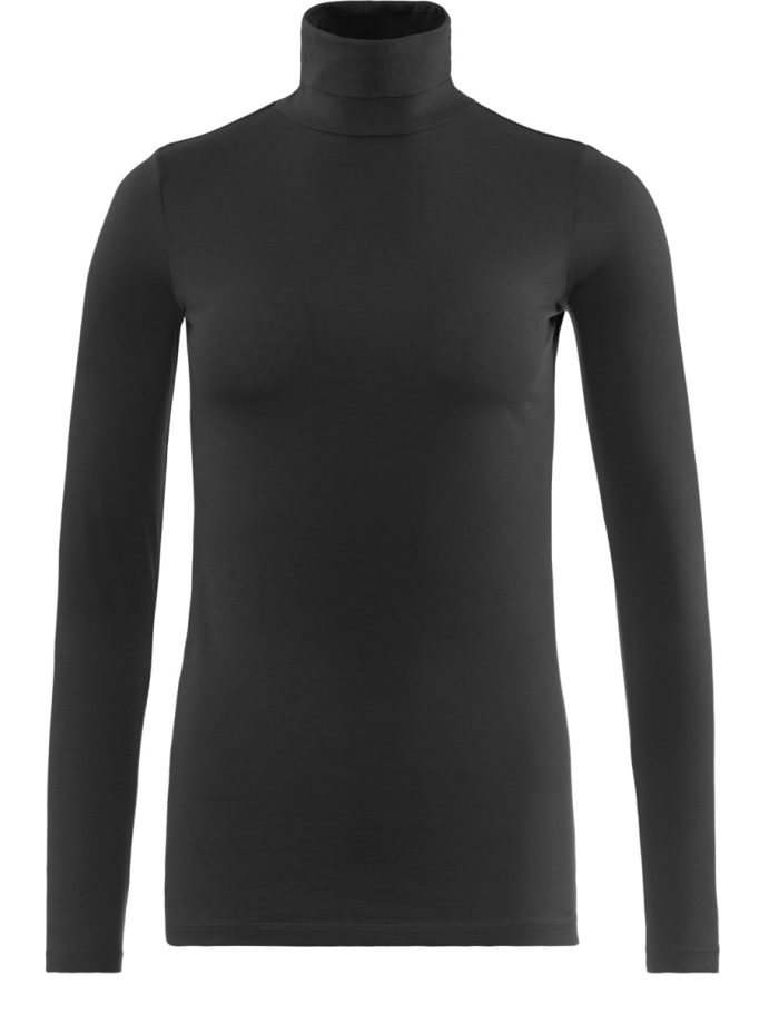 LIVING CRAFTS - Damen Rollkragen-Shirt - Schwarz LIVING CRAFTS - Damen Rollkragen-Shirt - Schwarz