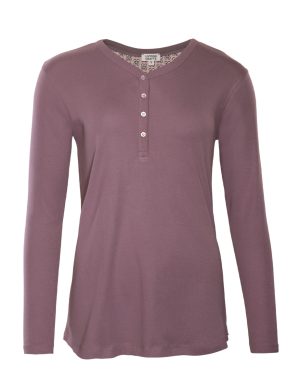 LIVING CRAFTS - Damen Schlaf-Shirt - Lila