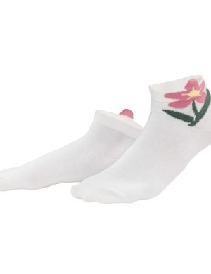 LIVING CRAFTS - Damen Sneaker-Socken - Gemustert (90% Bio-Baumwolle; 8% Polyamid (recycelt); 2% Elasthan), Nachhaltige Mode, Bio Bekleidung
